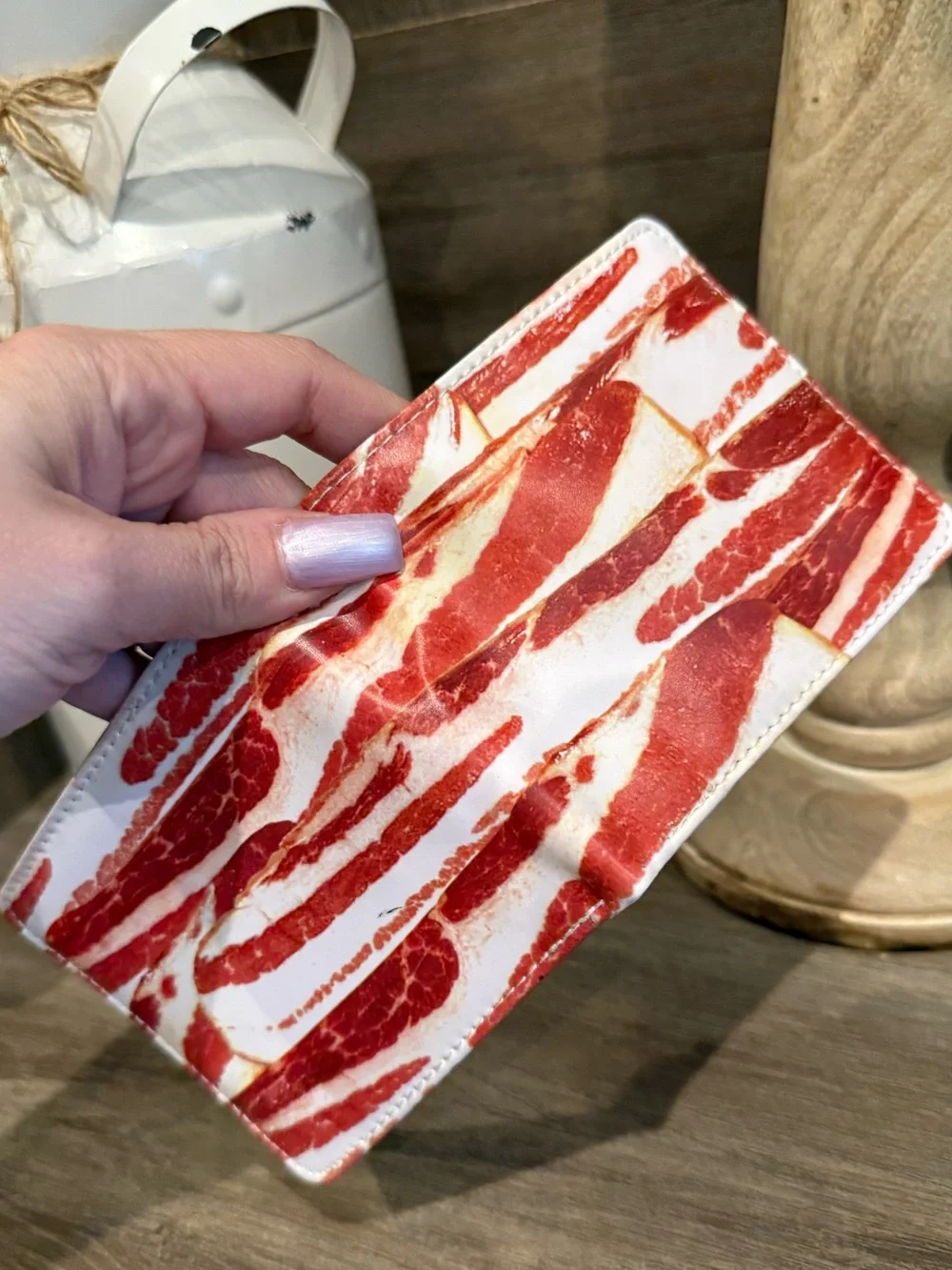 Bacon Print Bifold Wallet